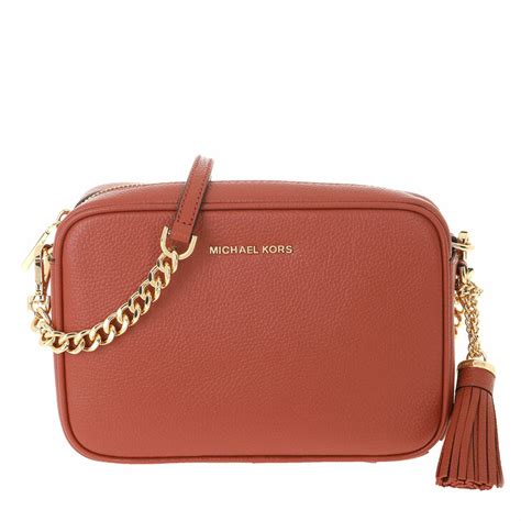 michael kors tasche ginny rot|Ginny Leather Crossbody Bag .